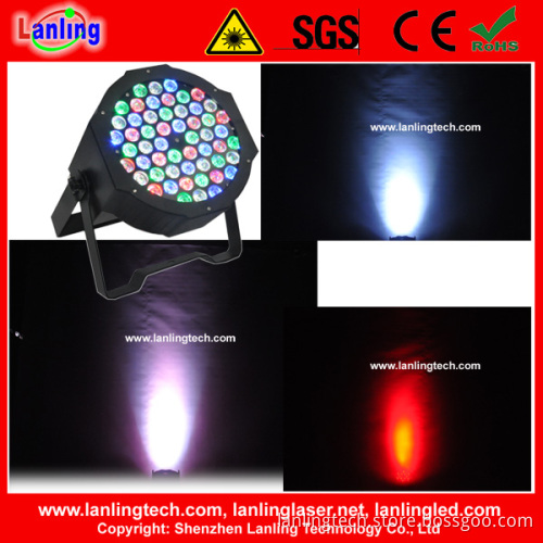 Plastic Housing 54W RGBW LED High Power PAR Can Party Light